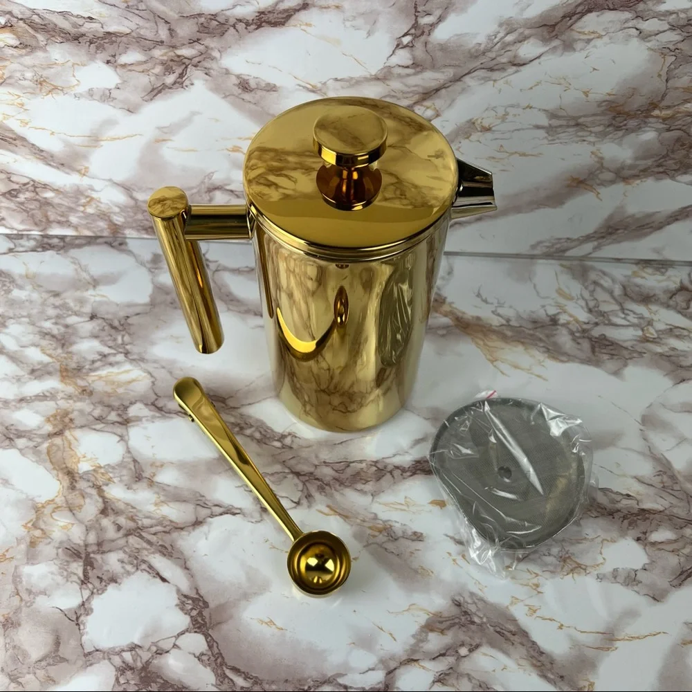 1L Gold Coffee French Press / Cold Brew / Tea